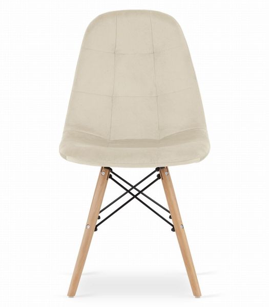 Krzesło DUMO - beż aksamit x 2 zdjęcie 3