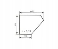 szyba drzwi dolna ciągnika Zetor 4712 4718 5718 6718 47187928