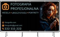 BANER REKLAMOWY 200x100 cm plandeka duży wybór FOTOGRAFIA PROFESJONALNA