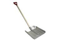 łopata aluminiowa duża oprawna trzonek drewniany - an 93925