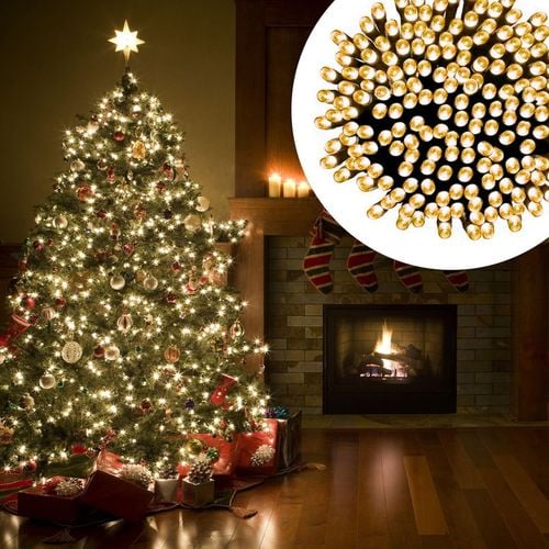 Lampki Choinkowe Świąteczne Żółte 500 Led 40m Świąteczne Łańcuchy Ciepłe na Arena.pl