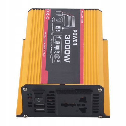 3000W FALOWNIK SAMOCHODOWY 12V 220V USB na Arena.pl