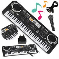 PIANINO DLA DZIECI KEYBOARD PIANINKO KIBORD ORGANY Z MIKROFONEM DO NAUKI