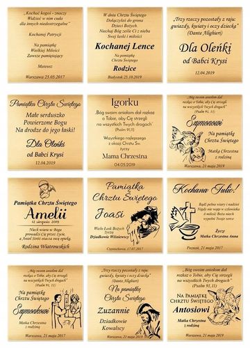 Bransoletka Srebrna 925 Złocona z Grawerem Koniczynka Prezent na Chrzest na Arena.pl