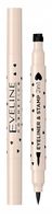 eveline eyeliner 2w1 z pieczątką serce czarny wodoodporny 24h