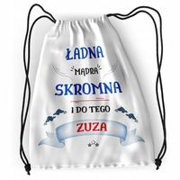 Plecak Dla Zuzy Sportowy Szkolny Worek Torba Z Nadrukiem Ze Zdjęciem