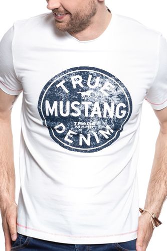 MUSTANG Printed Tee CLOUD DANCER 1007070 2020 L na Arena.pl