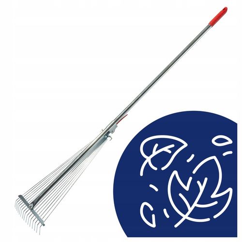 Grabie do liści wachlarzowe druciane regulowane metalowy rączka na Arena.pl