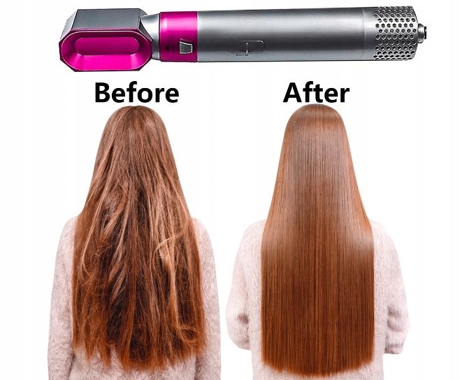 Lokówko-suszarka 5 w 1 szczotka do stylizacji włosów lokówka do włosów zdjęcie 6