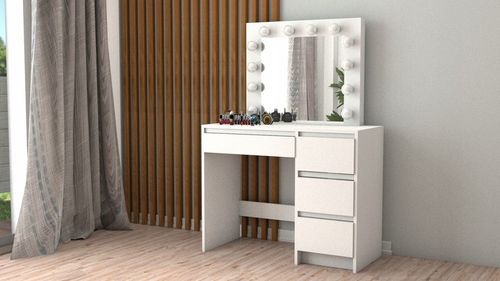 TOALETKA IZA 12 LED Z ŻARÓWKAMI DO WIZAŻU MAKIJAŻ na Arena.pl