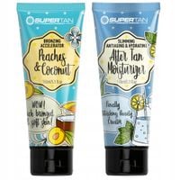 SUPERTAN PEACHES & COCONUT 1x BRONZER Z PRZYSPIESZACZEM + Balsam After Tan