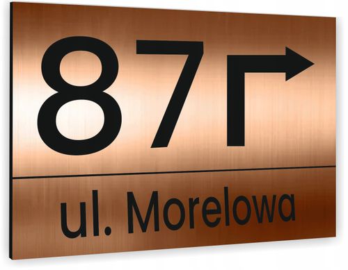 Tabliczka ADRESOWA Z TWOIM ADRESEM STRZAŁKA NUMER na Arena.pl