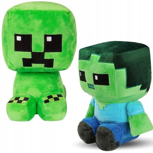 MINECRAFT KRIPER + ZOMBIE DUŻA MASKOTKA ZESTAW 2w1 DWIE MASKOTKI PLUSZAK na Arena.pl