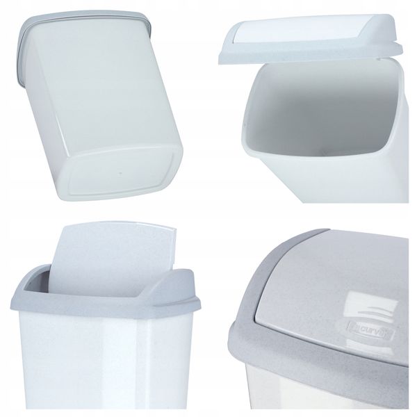 Curver Kosz Na Śmieci Uchylny 25 L Granitowy zdjęcie 5