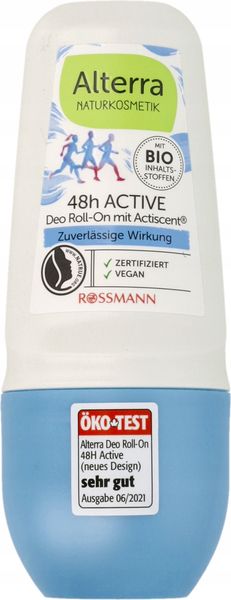 ALTERRA 48H ACTIVE DEZODORANT W KULCE 48 H 50 ML zdjęcie 1
