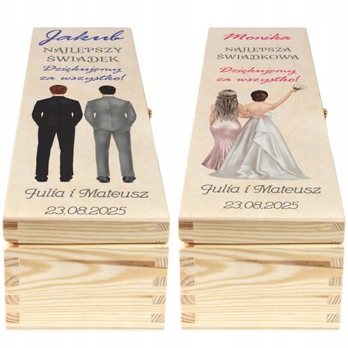 SKRZYNKI WINO PODZIĘKOWANIA DLA ŚWIADKA ŚWIADKOWEJ na Arena.pl