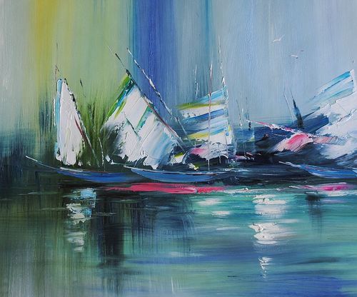 Abstrakcja olejna (60x90cm) na Arena.pl