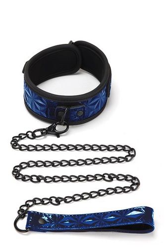 WHIPSMART DIAMOND COLLAR AND LEASH BLUE na Arena.pl