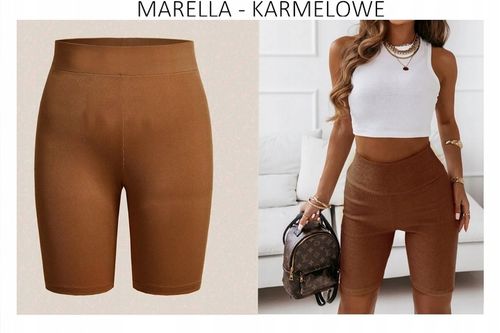 KRÓTKIE LEGGINSY KOLARKI BIKER SHORTS PRĄŻEK 3/4XL na Arena.pl