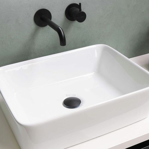 Korek umywalkowy automatyczny bez przelewu klik klak czarny mat mosiężny na Arena.pl