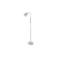 LAMPA PODŁOGOWA KOKO 145CM BIAŁA DREWNO E27 ELASTYCZNA 60W
