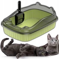 KUWETA DLA KOTA DUŻA SOLIDNA WYTRZYMAŁA OTWARTA NA ŻWIREK + ŁOPATKA