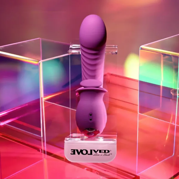 evolved deep ecstasy rabbit vibrator magenta - wielofunkcyjny model zdjęcie 7