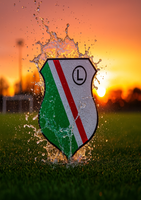 Opłatek na tort Legia Warszawa Proporzec Herb Piłka Nożna Klub Format A4