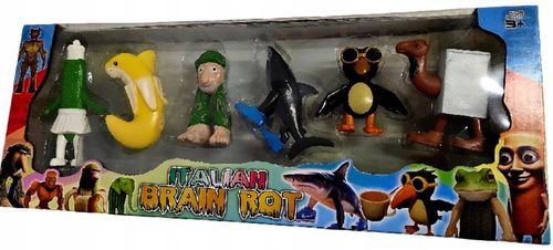 FIGURKI BRAINROT TUNG TUNG TUNG TRALALERO TRALALA ZABAWKI ZESTAW 6 SZTUK na Arena.pl
