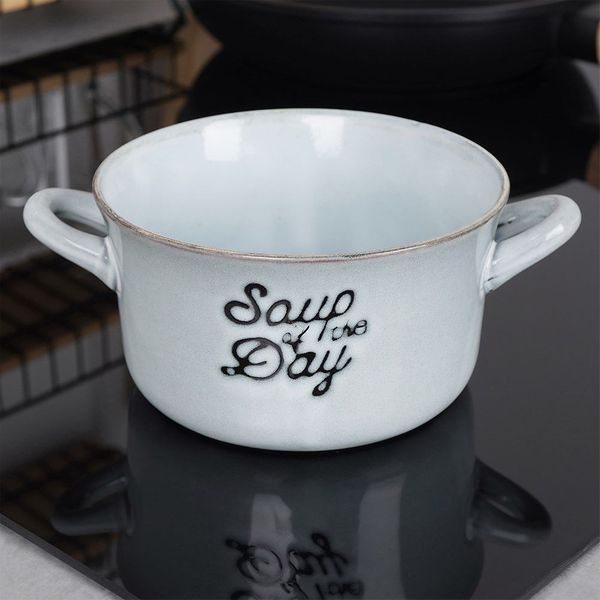 Miska Bulionówka Miseczka na Zupę Gulasz Płatki z Uszami Uchwytami 600 ml zdjęcie 8