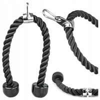 SZNUR UCHWYT WARKOCZ DO ATLASU WYCIĄGU LINA NA TRICEPS KARABIŃCZYK