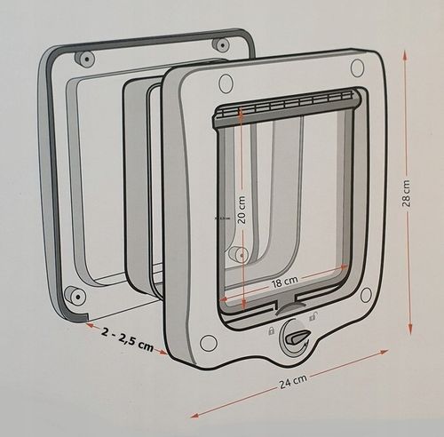 TRIXIE DRZWICZKI WAHADŁOWE 4-WAY Z TUNELEM XL na Arena.pl