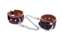 kajdanki-whips kajdanki męskie na ręce, koniakowe