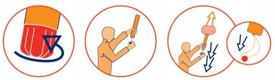 Rakieta spadochronowa czerwona PWS / COMET zdjęcie 4