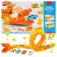 Tor wyścigowy samochodowy wyrzutnia wąż kobra 6 autek resoraki Sun Baby