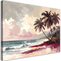 Obraz do salonu sypialni biura spa hotelu, Tropikalna plaża 45x30