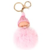 Brelok zawieszka Bobas różowy