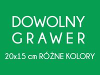 Grawerowana tabliczka Laminat Grawerski 20x15 DOWOLNY GRAWER napis zielona