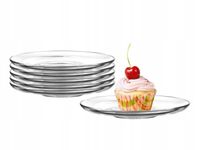 Spodki szklane talerzyki podstawki okrągłe ⌀ 13cm