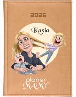 KALENDARZ A5 2026 DZIENNY terminarz z nadrukiem PLANER MAMY Z IMIENIEM