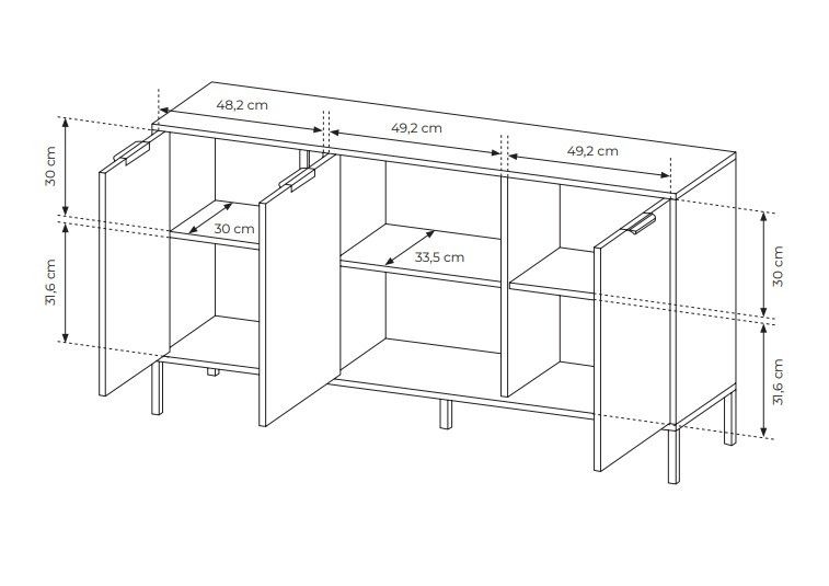 KOMODA Szeroka LARS 3D 153 antracyt zdjęcie 7