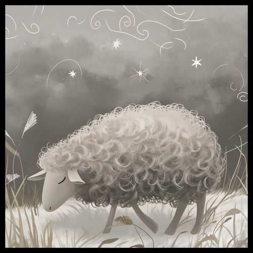 Plakat 70x70cm Bujna Owca na Arena.pl