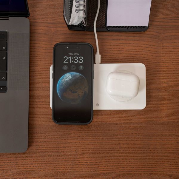 Spacecase Wireless Dual Charger Magcharge Wm3W White zdjęcie 5
