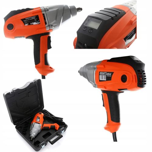Elektryczny klucz udarowy 1/2" walizka nasadki Kraft&Dele KD1535 230V LCD na Arena.pl