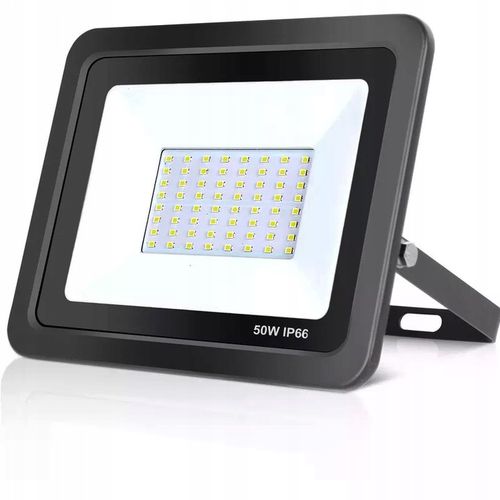 MOCNY HALOGEN 50W NAŚWIETLACZ LAMPA LED REFLEKTOR + UCHWYT IP66 4500LM na Arena.pl