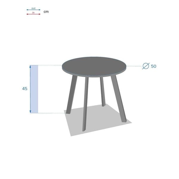 Stolik ogrodowy Saona 50cm tonka zdjęcie 3