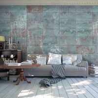 Fototapeta - Turkusowy beton 50x1000