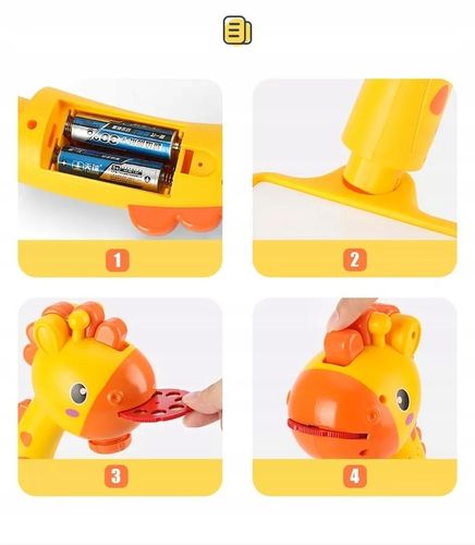 Projektor Rzutnik do Rysowania Slajdy Mazaki NÓŻKI ŻYRAFA MUZYKA DŹWIĘKI na Arena.pl