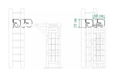 uchwyt mocujący do drabinki turkusowy na Arena.pl