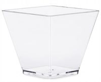 PUCHARKI KWADRATOWE 120ML50SZT FINGERFOOD POJEMNIKI WIELORAZOWE(BEZ OPŁAT)